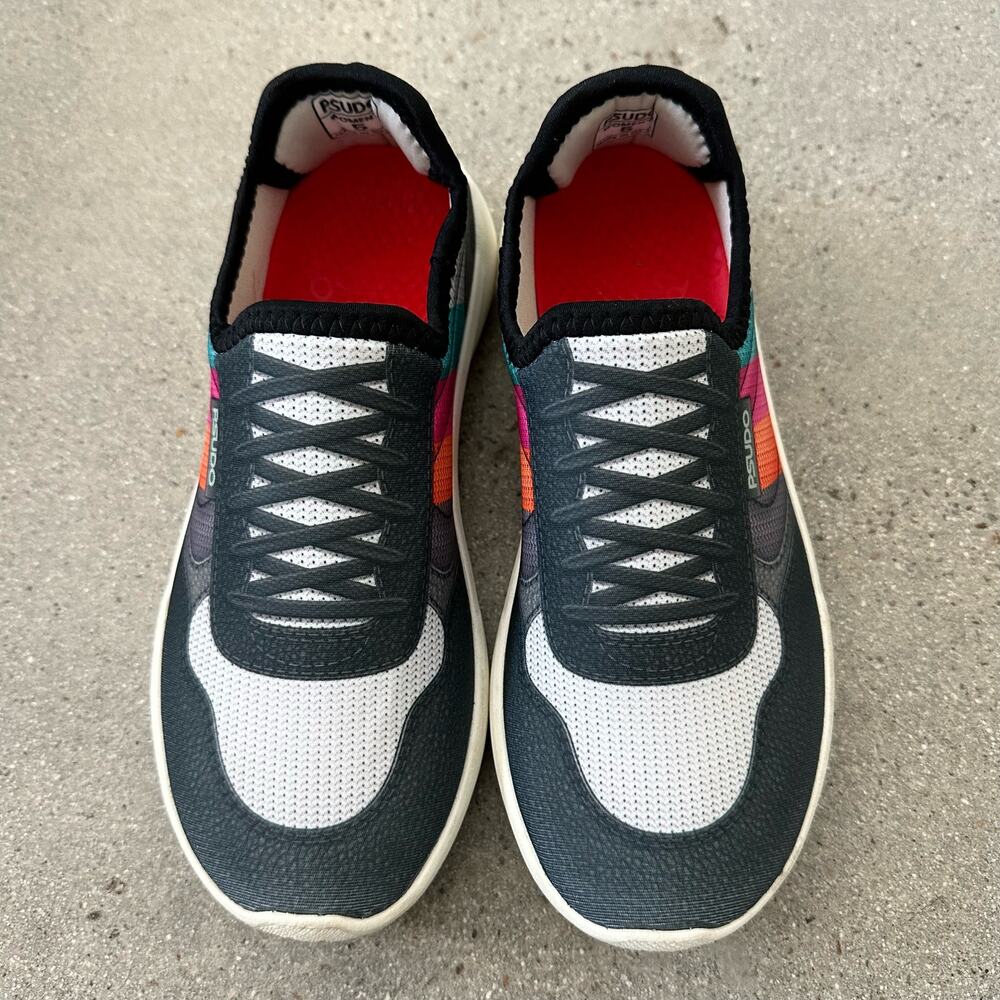 Psudo Women's Court Black / Multi Slip On Sneakers